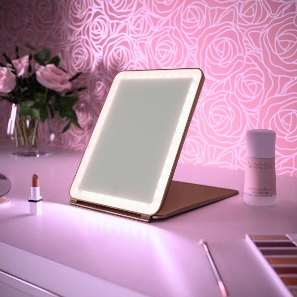 Small travel vanity mirror