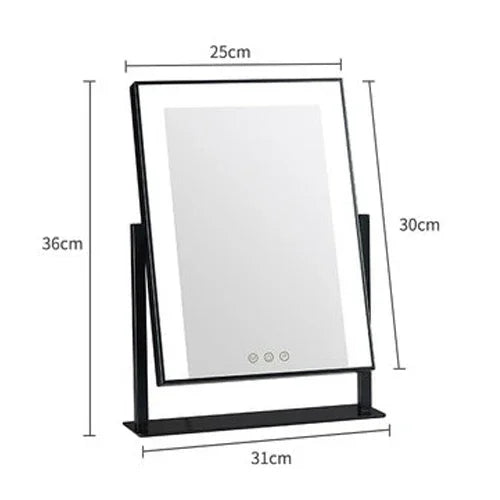 Vanity hollywood makeup mirror dimensions black